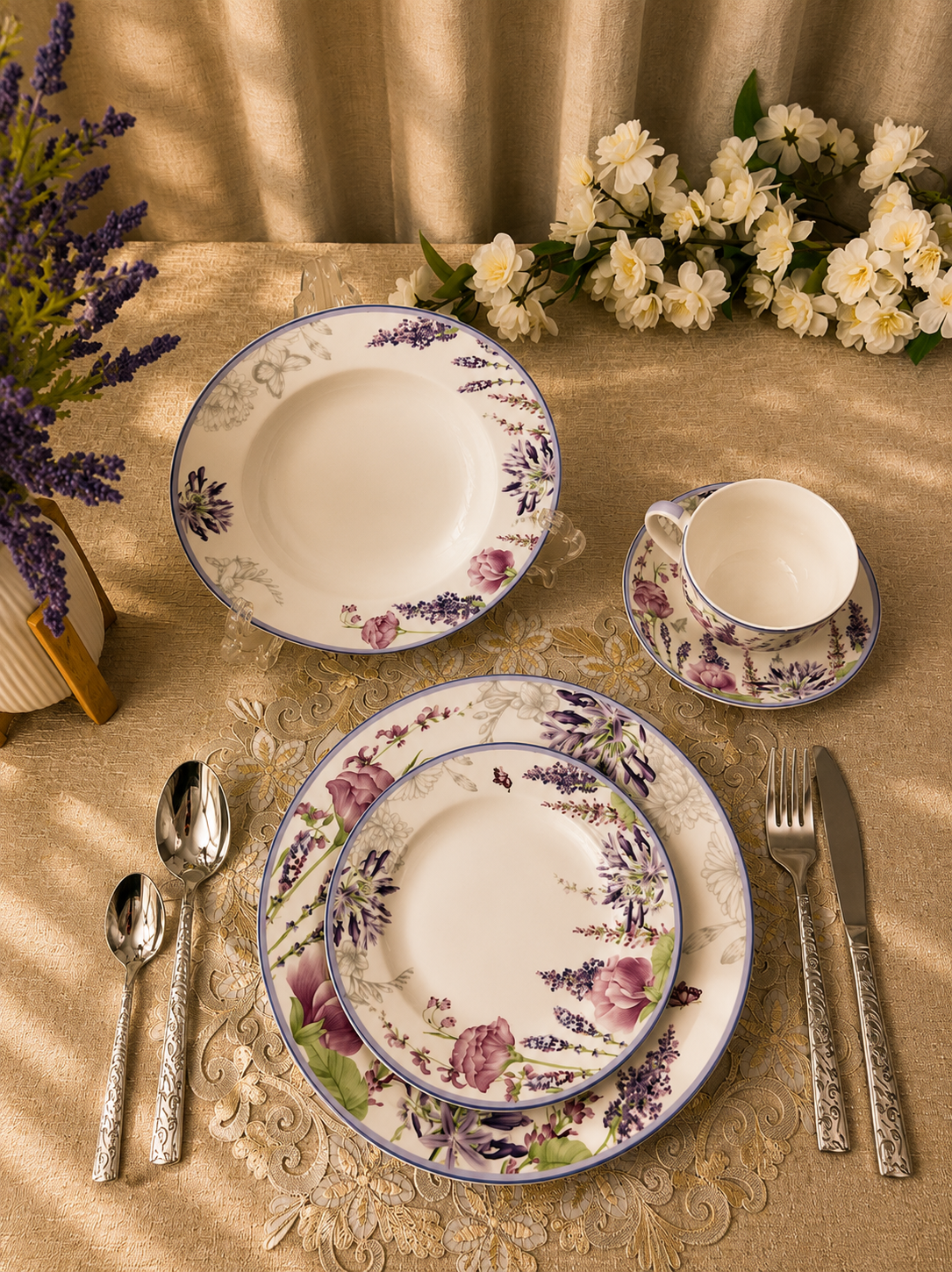 Lavender Bloom Breakfast Set