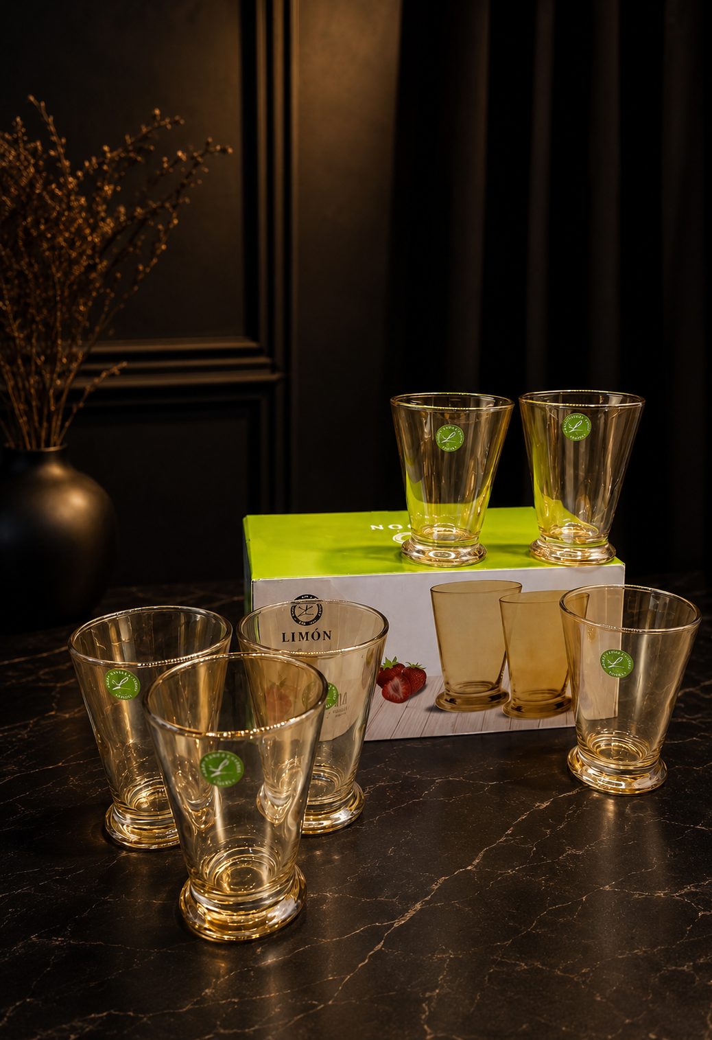 Crystal Tumbler Glass Set