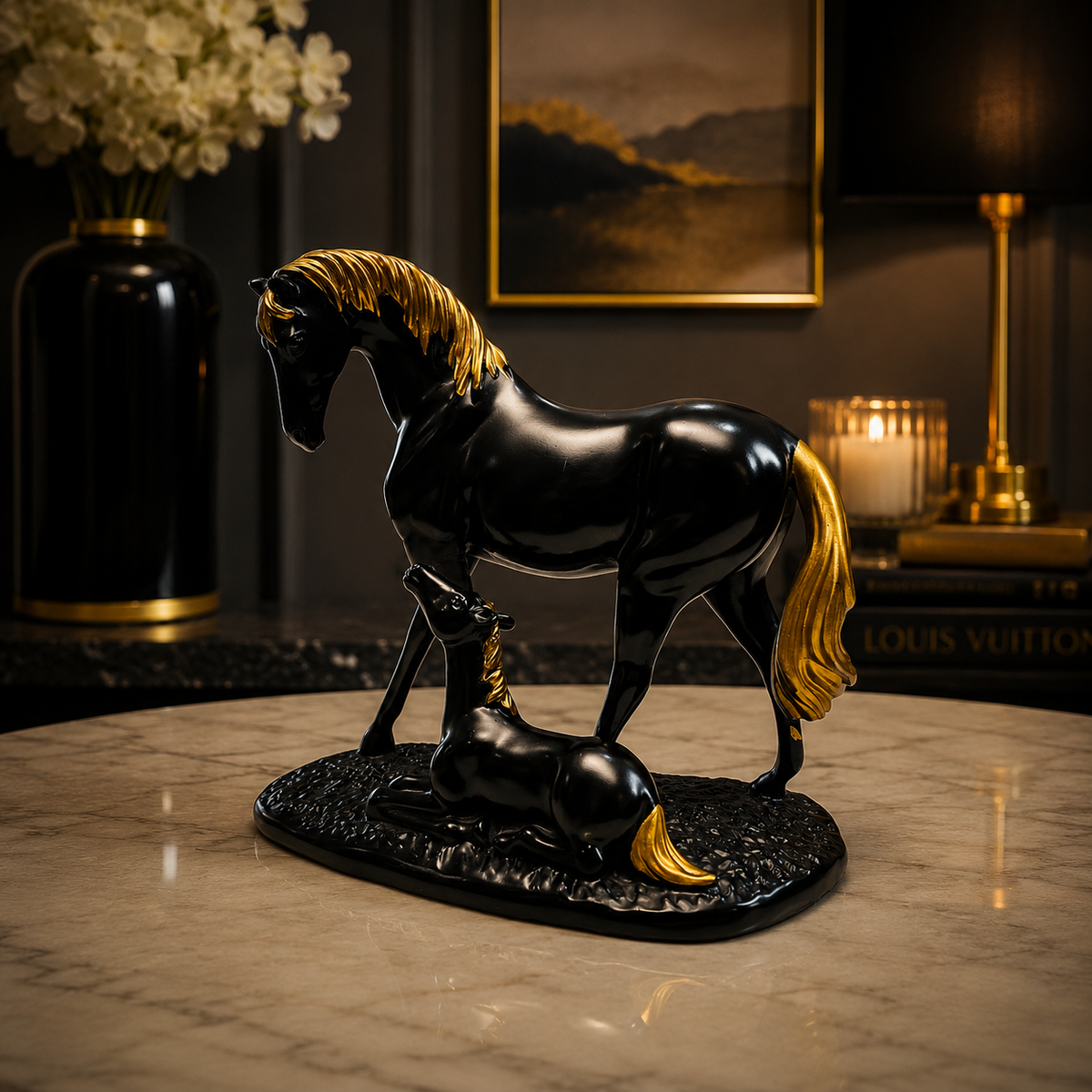 Royal Elegance Horse Family Figurine