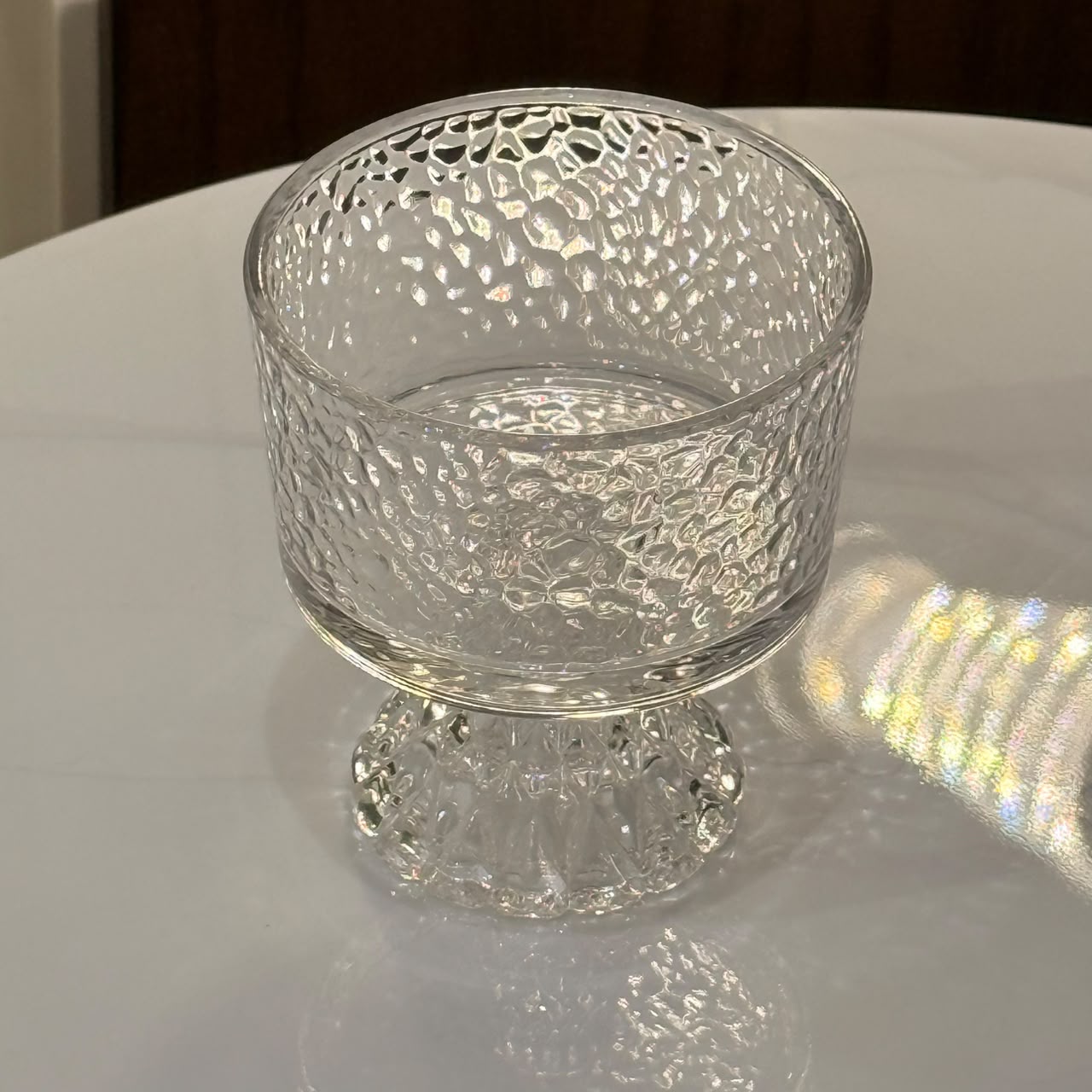 Hammered Crystal Dessert Set (6PC)