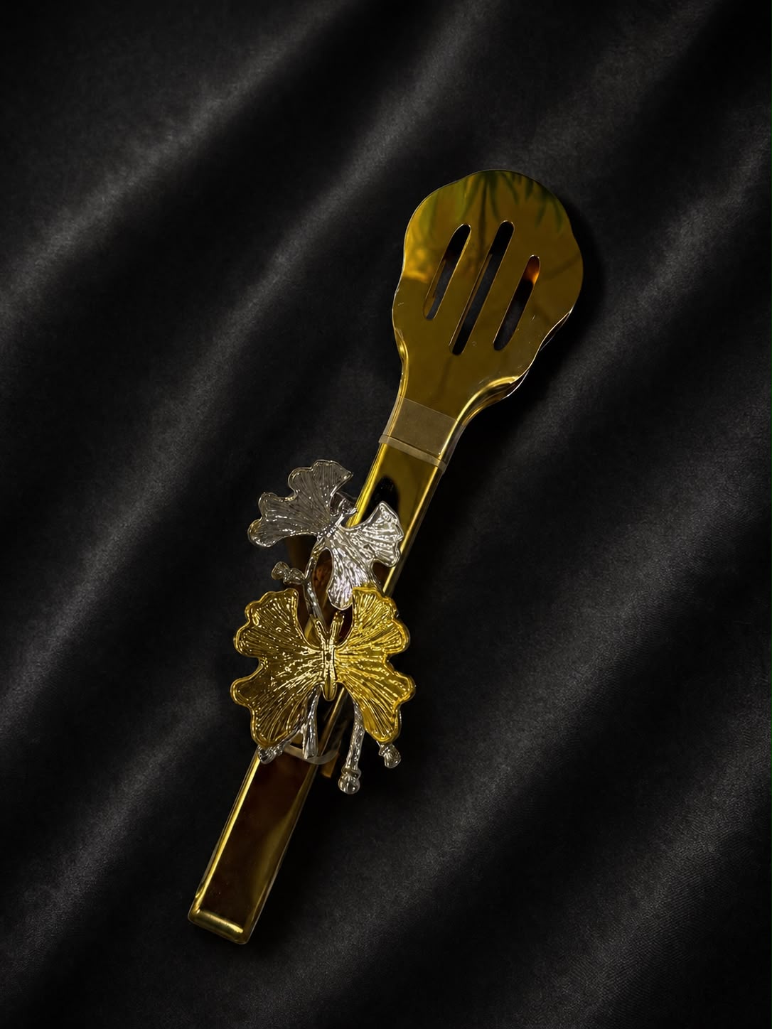 Gold Stainless Steel Serving Tongs