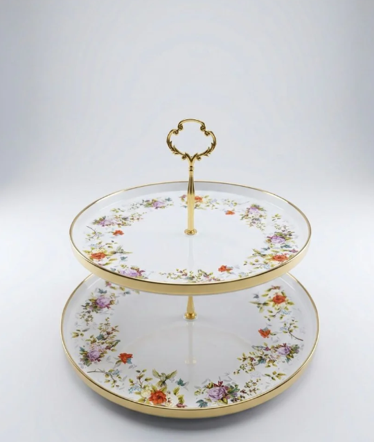 Floral Elegance 2-Tier