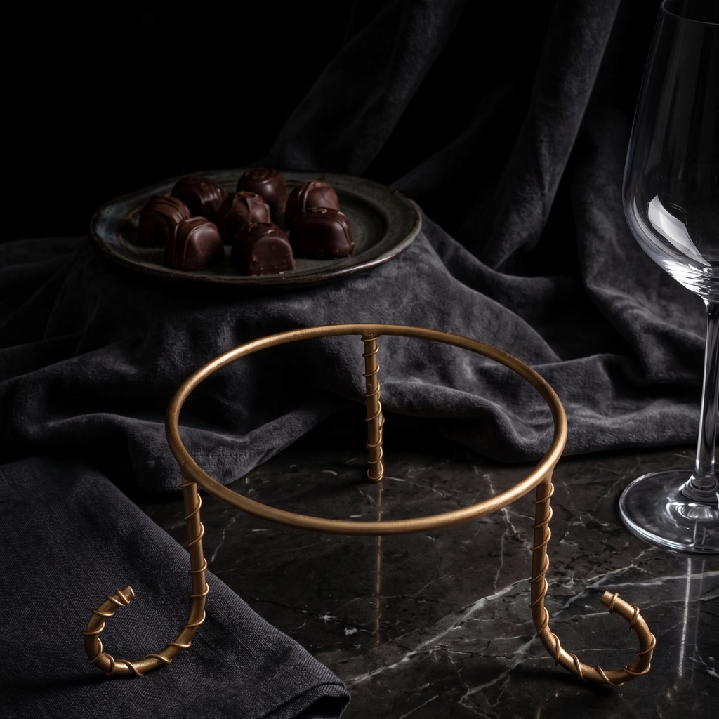 Elegant Gold Metal Stands