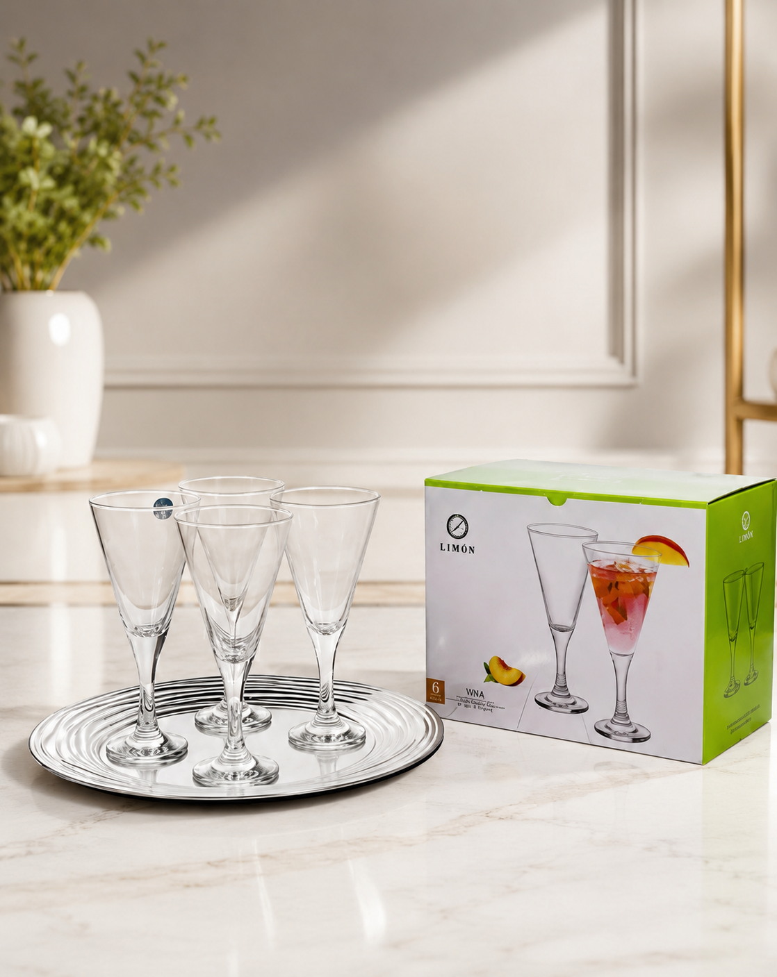 Viva Crystal Glass Set – 6 PC
