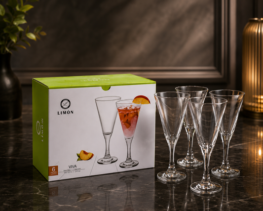 Viva Crystal Glass Set – 6 PC