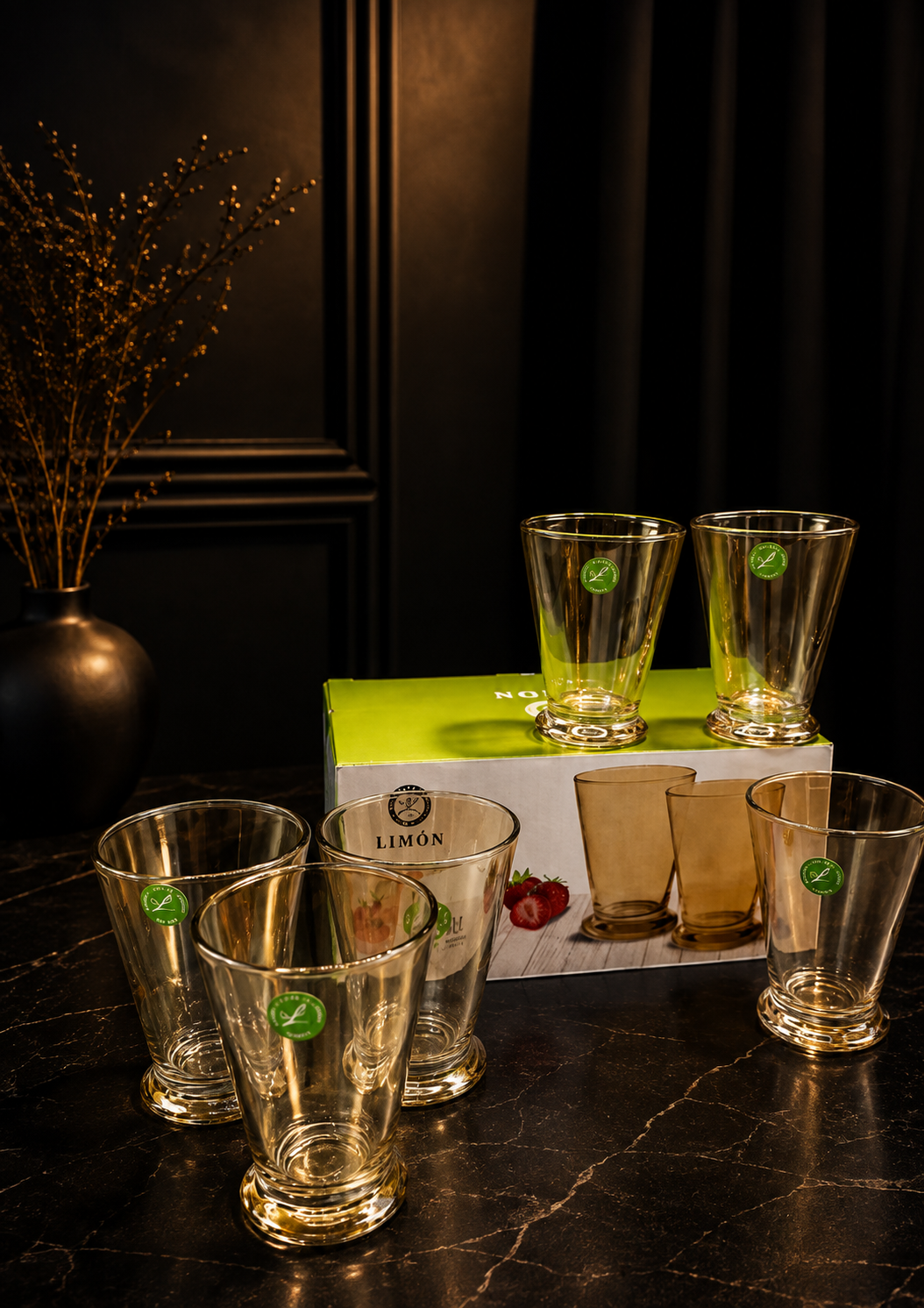Crystal Tumbler Glass Set