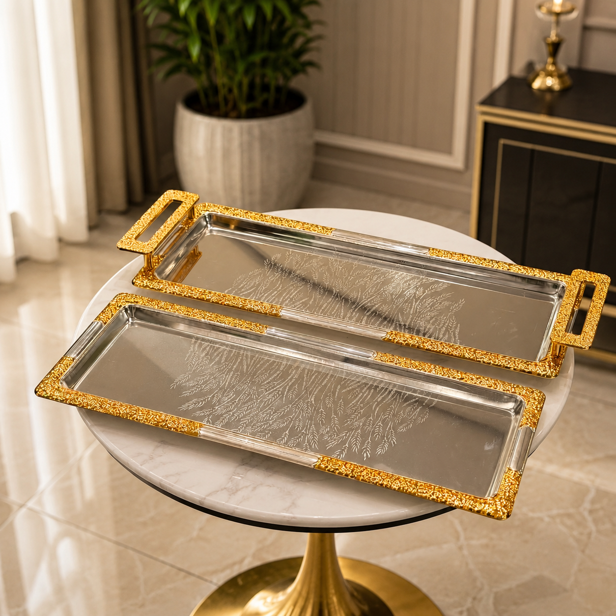 Royal Goldleaf Luxe Serving Platter