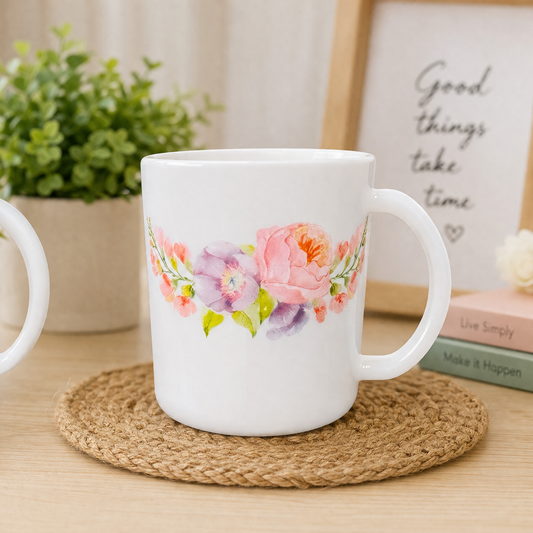 Blossom Harmony Opal Glass Mug (350ML)