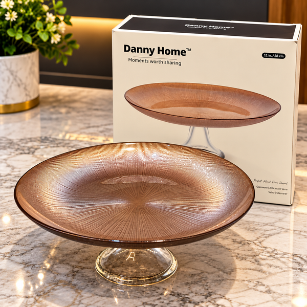 Danny Home Elegant Crystal Cake Stand