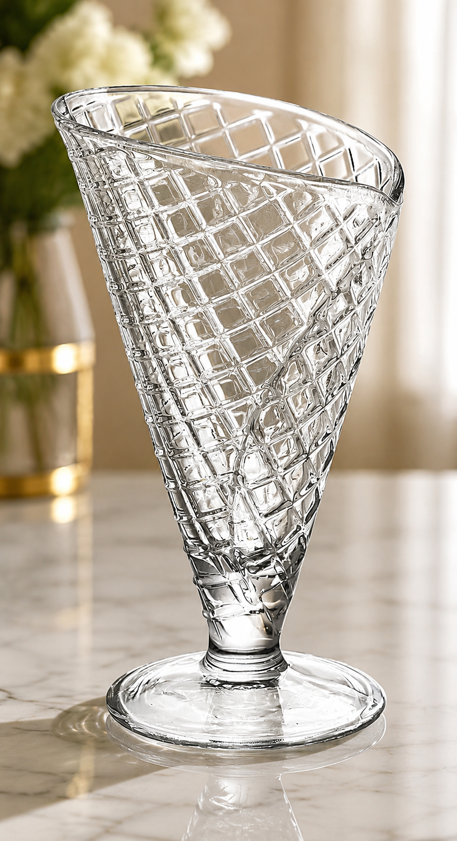 Crystal Gelato Cone Dessert Cups