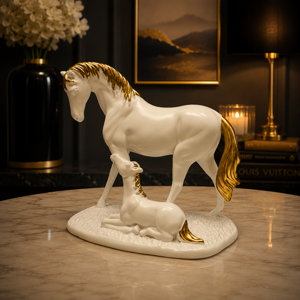 Royal Elegance Horse Family Figurine