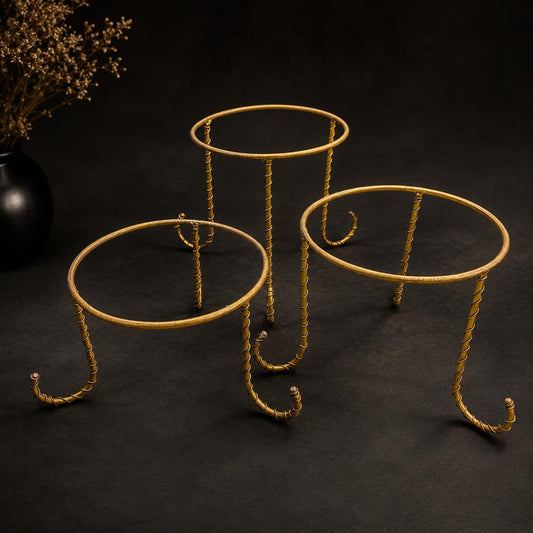 Elegant Gold Metal Stands