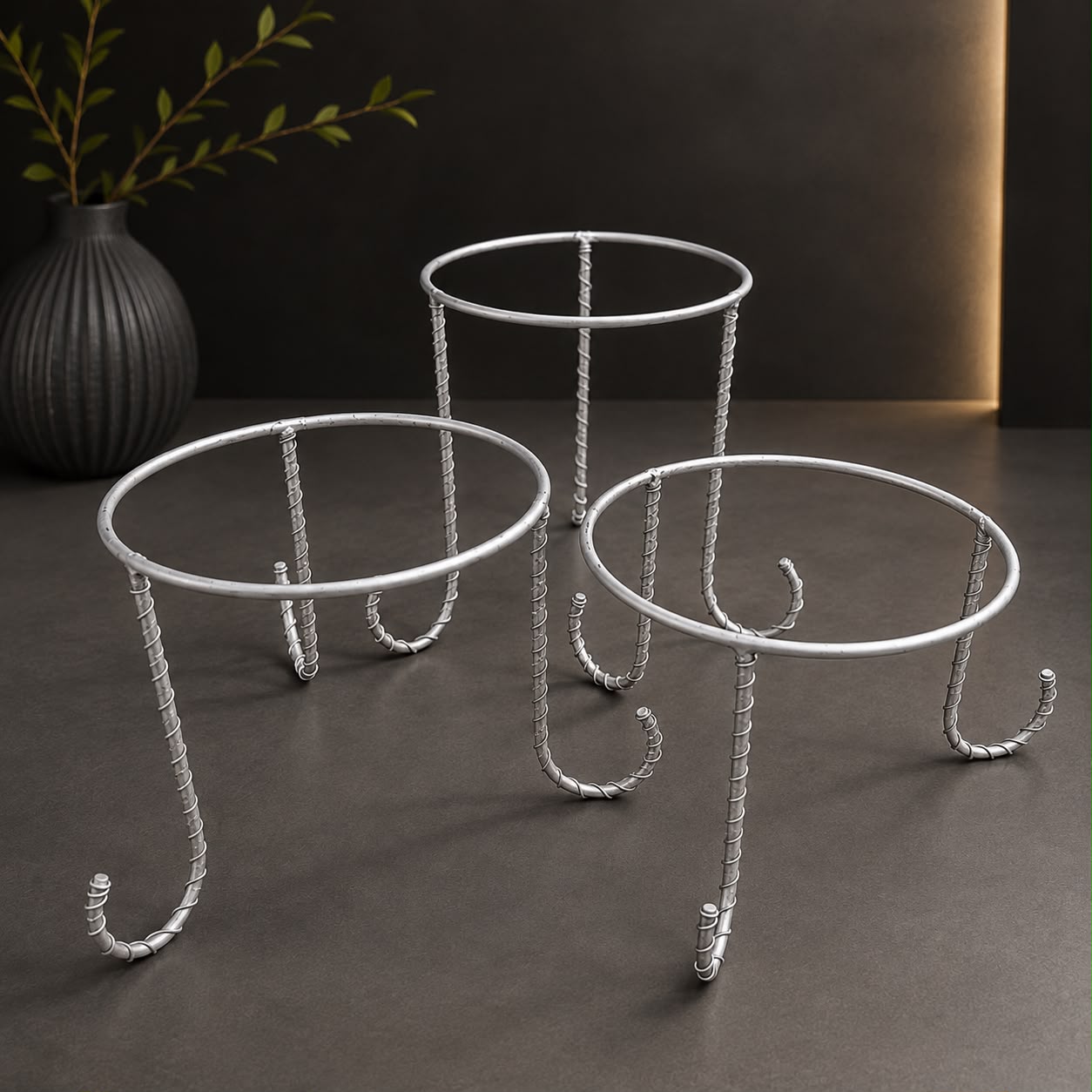 Silver Metal Stand