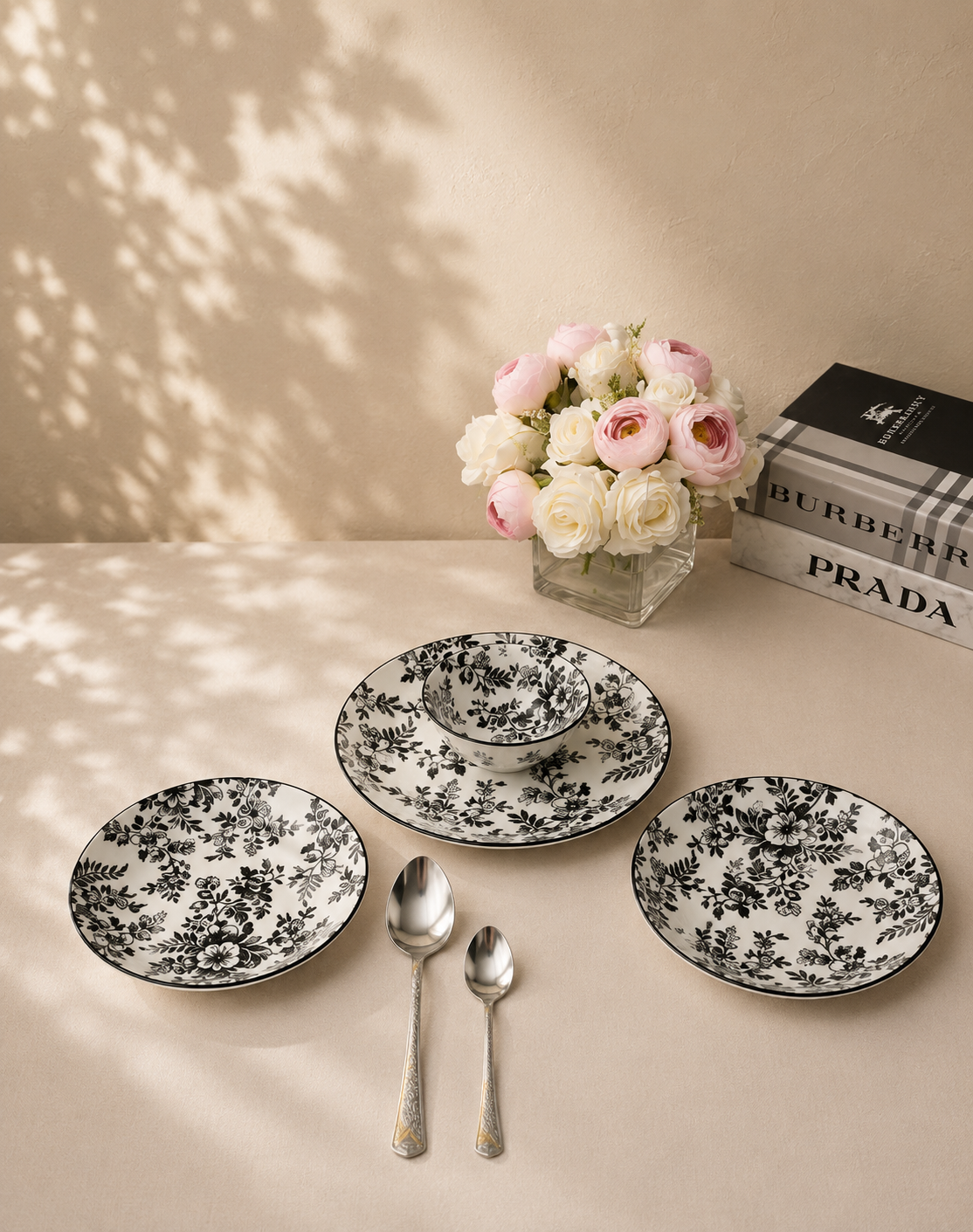 Noir Blossom Breakfast Set