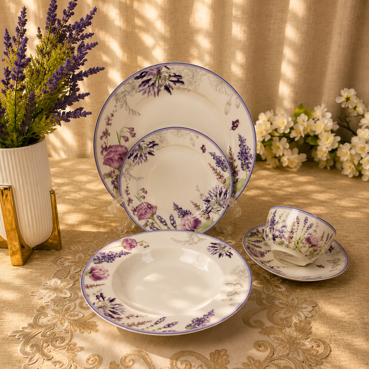 Lavender Bloom Breakfast Set