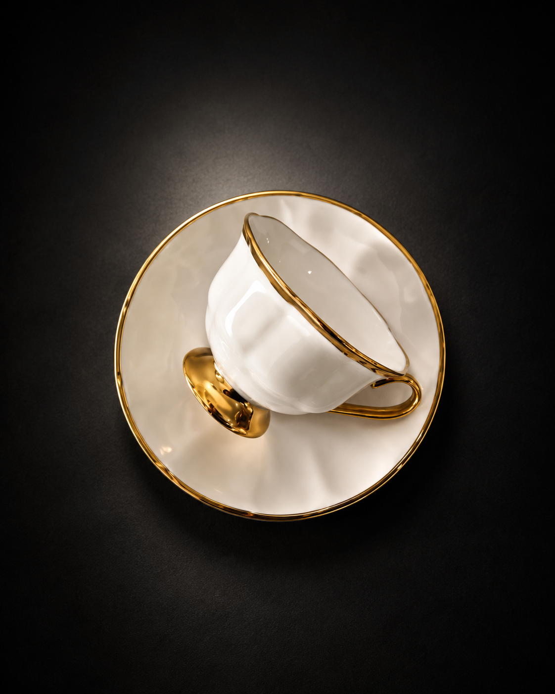 Royal Ivory Gold Teacup & Saucer