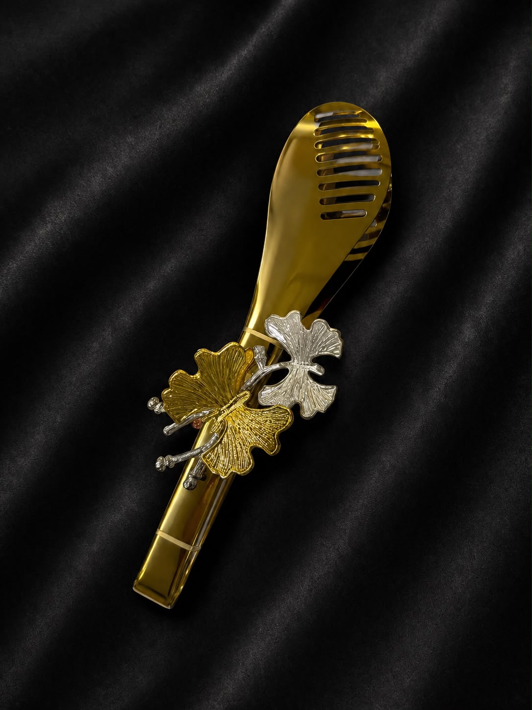 Gold Stainless Steel Serving Tongs